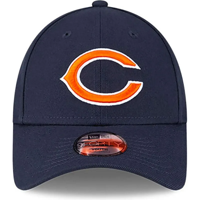 cap-izliekta-navy-blue-adjustable-strap-berniem-9forty-the-league-no-chicago-bears-nfl-no-new-era