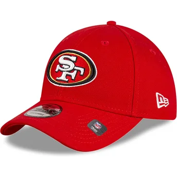 Cepur izliekta sarkans regulējams 9FORTY The League Team Colour no San Francisco 49ers NFL no New Era