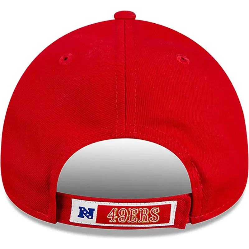 rote-verstellbare-curved-cap-9forty-the-league-team-colour-der-san-francisco-49ers-nfl-von-new-era