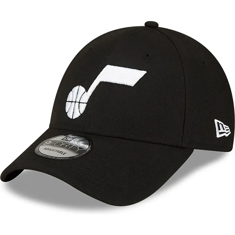 cap-izliekta-black-adjustable-strap-9forty-the-league-no-utah-jazz-nba-no-new-era