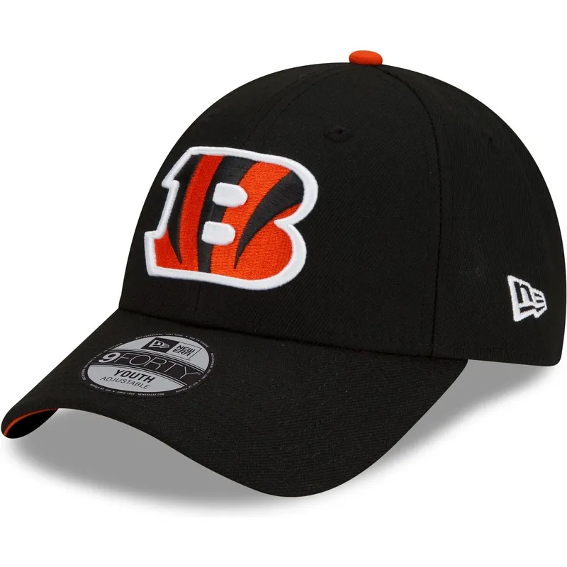 czarna-zakrzywiona-czapka-regulowana-dla-dziecka-9forty-the-league-cincinnati-bengals-nfl-new-era