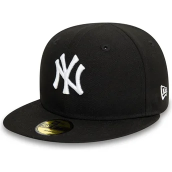 Gorra plana negra ajustada para niño 59FIFTY My First de New York Yankees MLB de New Era