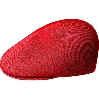 Kangol Seamless Tropic 507 Scarlet Red Flat Cap