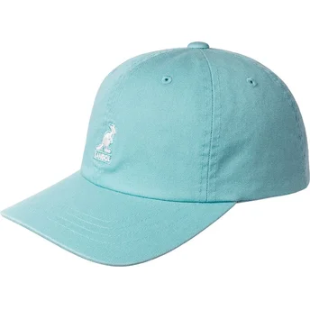 Regulowana jasnoniebieska czapka z zakrzywionym daszkiem Washed Baseball Blue Tint marki Kangol