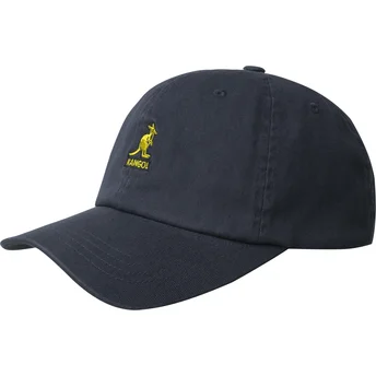 Ρυθμιζόμενο μπλε σκούρο καπέλο με καμπύλη Washed Baseball Navy της Kangol