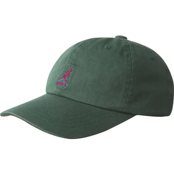 Cepur izliekta zaļš regulējams Washed Baseball Algae no Kangol