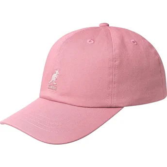 Cepur izliekta rozā regulējama lente Washed Baseball Pepto no Kangol