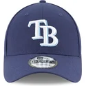 marineblaue-verstellbare-curved-cap-9forty-the-league-der-tampa-bay-rays-mlb-von-new-era