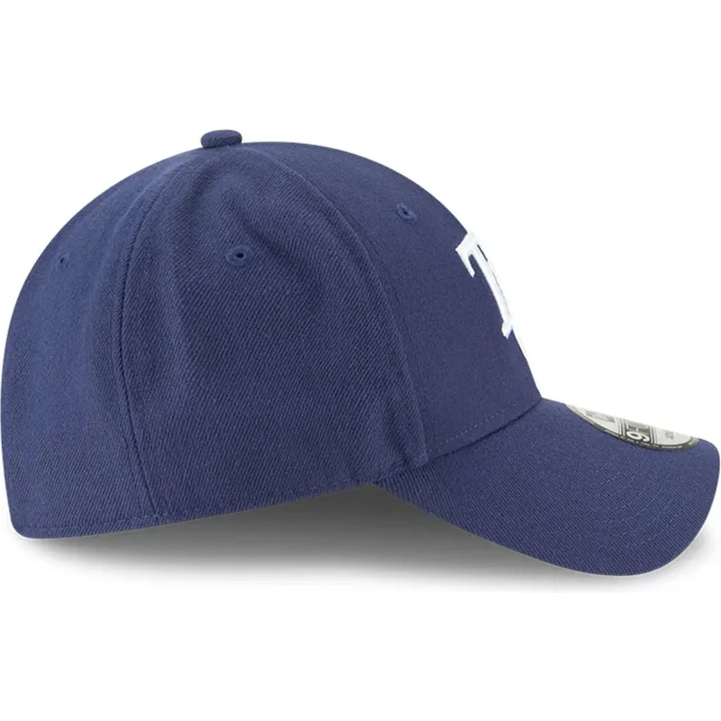 marineblaue-verstellbare-curved-cap-9forty-the-league-der-tampa-bay-rays-mlb-von-new-era