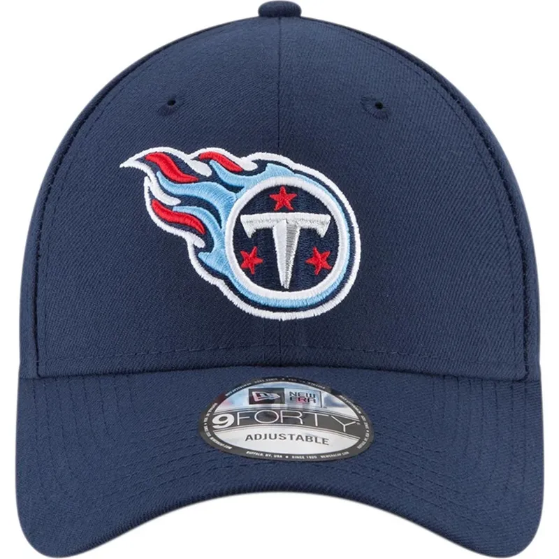cap-izliekta-navy-blue-adjustable-strap-9forty-the-league-no-tennessee-titans-nfl-no-new-era