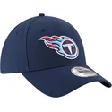 cap-izliekta-navy-blue-adjustable-strap-9forty-the-league-no-tennessee-titans-nfl-no-new-era
