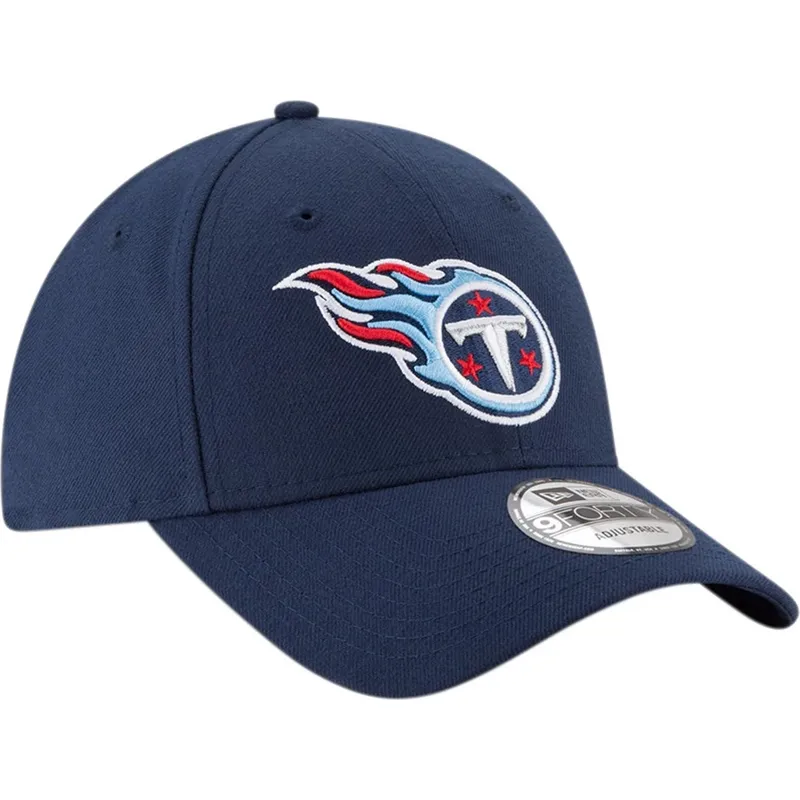 cap-izliekta-navy-blue-adjustable-strap-9forty-the-league-no-tennessee-titans-nfl-no-new-era