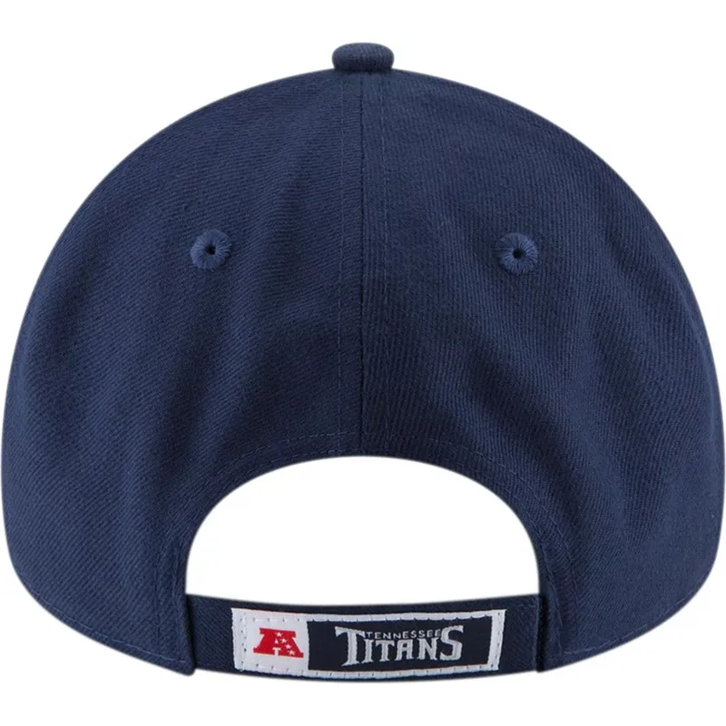 cap-izliekta-navy-blue-adjustable-strap-9forty-the-league-no-tennessee-titans-nfl-no-new-era