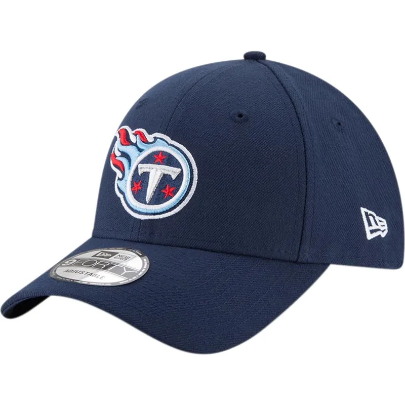 cap-izliekta-navy-blue-adjustable-strap-9forty-the-league-no-tennessee-titans-nfl-no-new-era