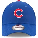 blaue-verstellbare-gebogene-kappe-9forty-the-league-der-chicago-cubs-mlb-von-new-era