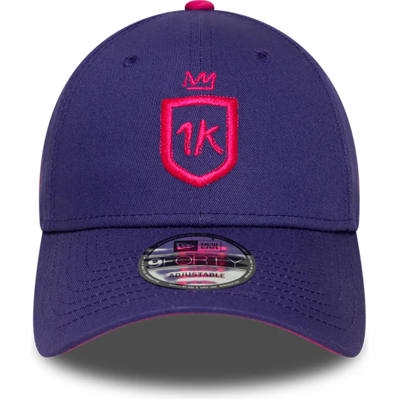 violette-verstellbare-curved-cap-9forty-core-von-1k-fc-kings-league-von-new-era