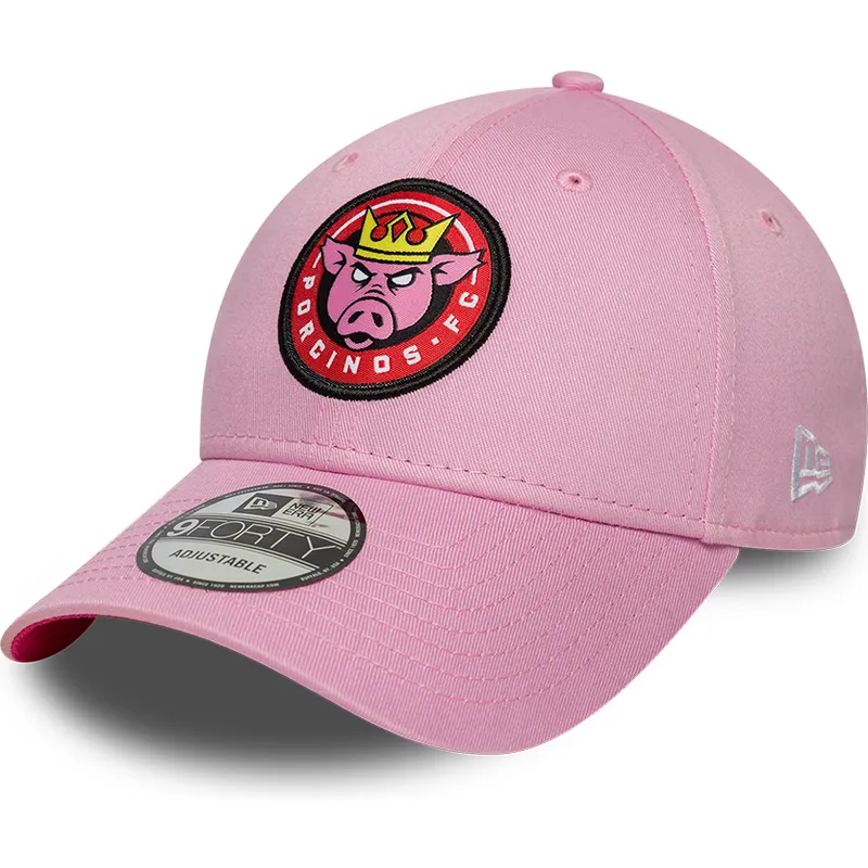 cap-izliekta-pink-adjustable-strap-9forty-core-no-porcinos-fc-kings-league-no-new-era