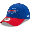 new-era-curved-brim-9forty-the-league-buffalo-bills-nfl-adjustable-cap-blau-und-rot