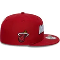 cepur-plakana-sarkans-snapback-9fifty-statement-no-miami-heat-nba-no-new-era
