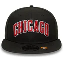 cepur-plakana-melns-snapback-9fifty-statement-no-chicago-bulls-nba-no-new-era
