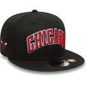 cepur-plakana-melns-snapback-9fifty-statement-no-chicago-bulls-nba-no-new-era