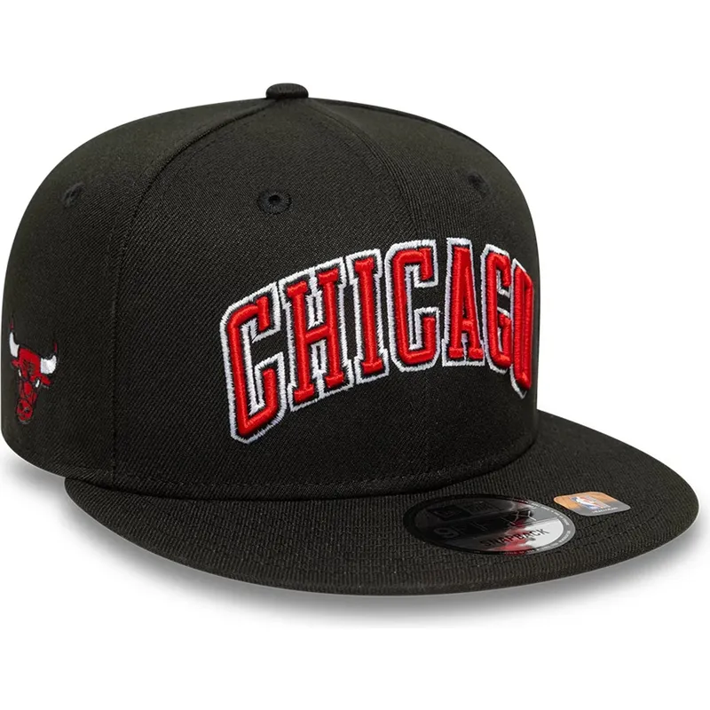 cepur-plakana-melns-snapback-9fifty-statement-no-chicago-bulls-nba-no-new-era
