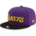 gorra-plana-violeta-y-negra-ajustada-59fifty-statement-de-los-angeles-lakers-nba-de-new-era