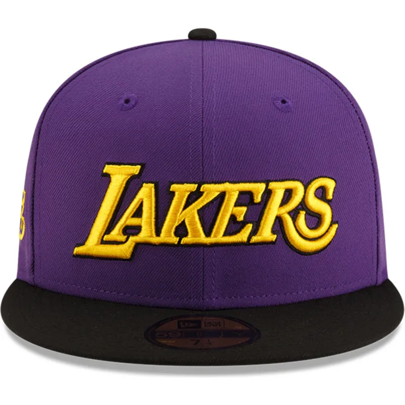 flache-violett-schwarze-anliegende-59fifty-statement-kappe-der-los-angeles-lakers-nba-von-new-era
