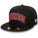 schwarze-enganliegende-59fifty-statement-flat-cap-der-chicago-bulls-nba-von-new-era