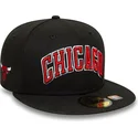 cepur-plakana-melns-pieguloss-59fifty-statement-no-chicago-bulls-nba-no-new-era