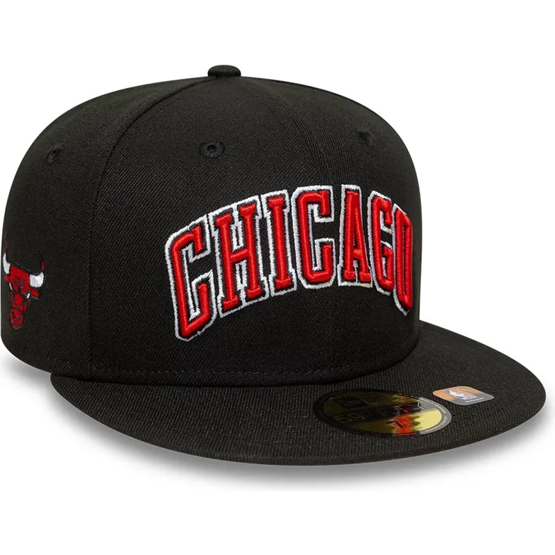 cepur-plakana-melns-pieguloss-59fifty-statement-no-chicago-bulls-nba-no-new-era