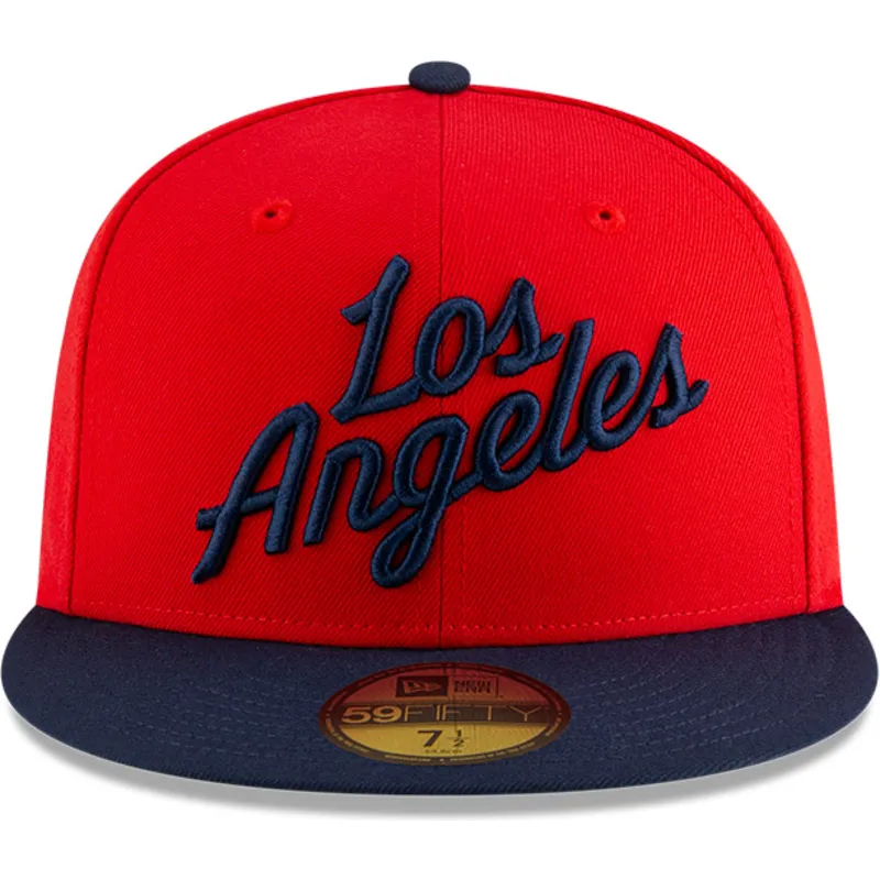 cepur-plakana-sarkans-pieguloss-59fifty-statement-no-los-angeles-clippers-nba-no-new-era
