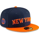 granatowo-pomaranczowa-plaska-czapka-dopasowana-59fifty-statement-new-york-knicks-nba-new-era