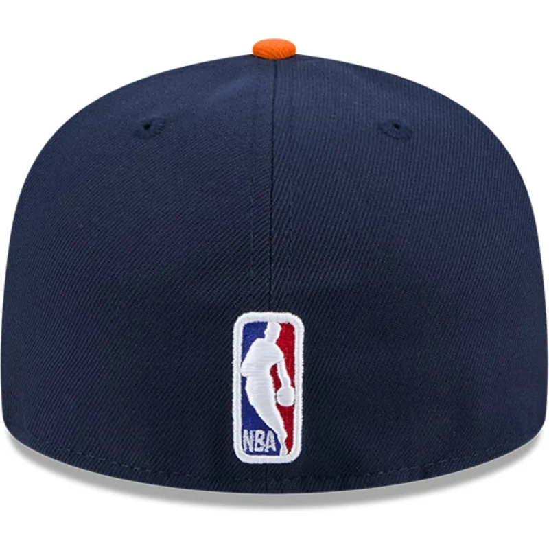 platt-keps-marinbla-och-orange-justerad-59fifty-statement-fran-new-york-knicks-nba-av-new-era
