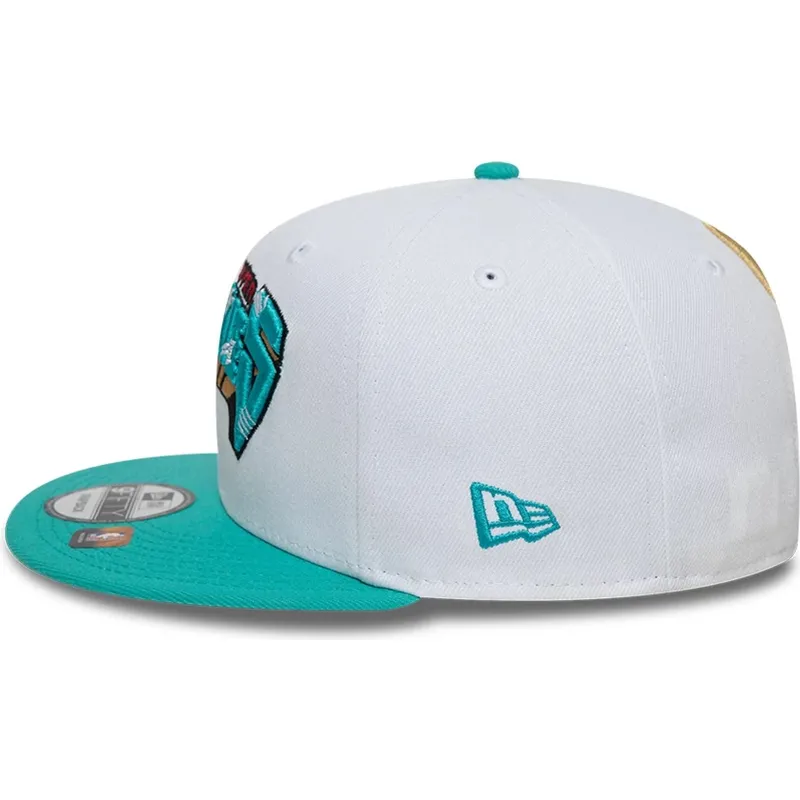 weisse-und-grune-flache-snapback-kappe-9fifty-classic-der-memphis-grizzlies-nba-von-new-era