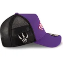 new-era-a-frame-classic-toronto-raptors-nba-lila-und-schwarze-trucker-kappe