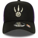 gorra-trucker-negra-y-violeta-a-frame-classic-de-toronto-raptors-nba-de-new-era