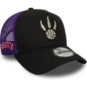 cepur-izliekta-truckeris-melns-snapback-a-frame-classic-no-toronto-raptors-nba-no-new-era