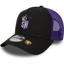cepur-izliekta-truckeris-melns-snapback-a-frame-classic-no-sacramento-kings-nba-no-new-era