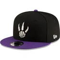 cepur-plakana-melns-snapback-9fifty-classic-no-toronto-raptors-nba-no-new-era