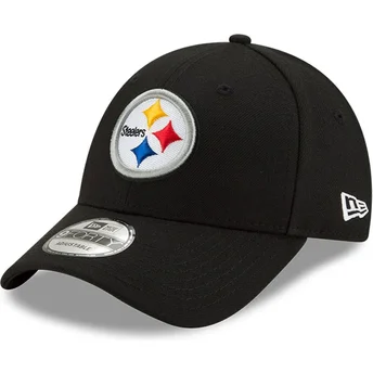 Gorra curva negra ajustable 9FORTY The League de Pittsburgh Steelers NFL de New Era