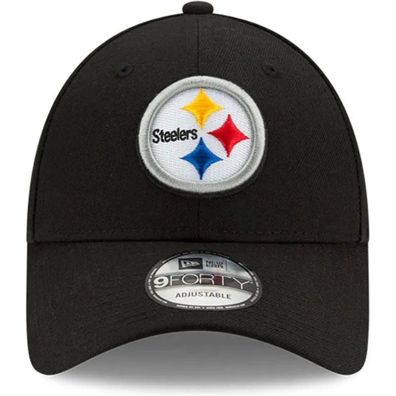 cepur-izliekta-melns-regulejams-9forty-the-league-no-pittsburgh-steelers-nfl-no-new-era