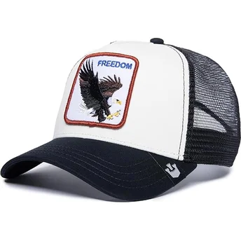cepur-izliekta-truckeris-balts-snapback-freedom-the-farm-no-goorin-bros