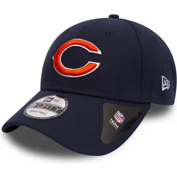 Gorra curva azul marino ajustable 9FORTY The League de Chicago Bears NFL de New Era