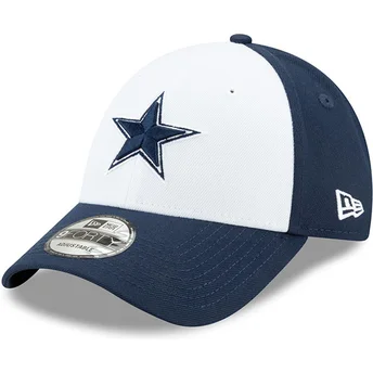 Regulowana czapka z daszkiem biała i granatowa 9FORTY The League Dallas Cowboys NFL od New Era