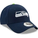 marineblaue-verstellbare-curved-cap-9forty-the-league-der-seattle-seahawks-nfl-von-new-era