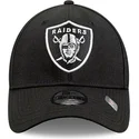 schwarze-verstellbare-gebogene-kappe-9forty-the-league-der-las-vegas-raiders-nfl-von-new-era