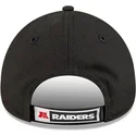 new-era-curved-brim-9forty-the-league-las-vegas-raiders-nfl-adjustable-cap-schwarz