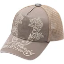 beige-trucker-keps-desert-tiger-fran-ed-hardy