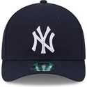 dunkelblaue-gebogene-snapback-kappe-9forty-m-crown-player-replica-der-new-york-yankees-mlb-von-new-era